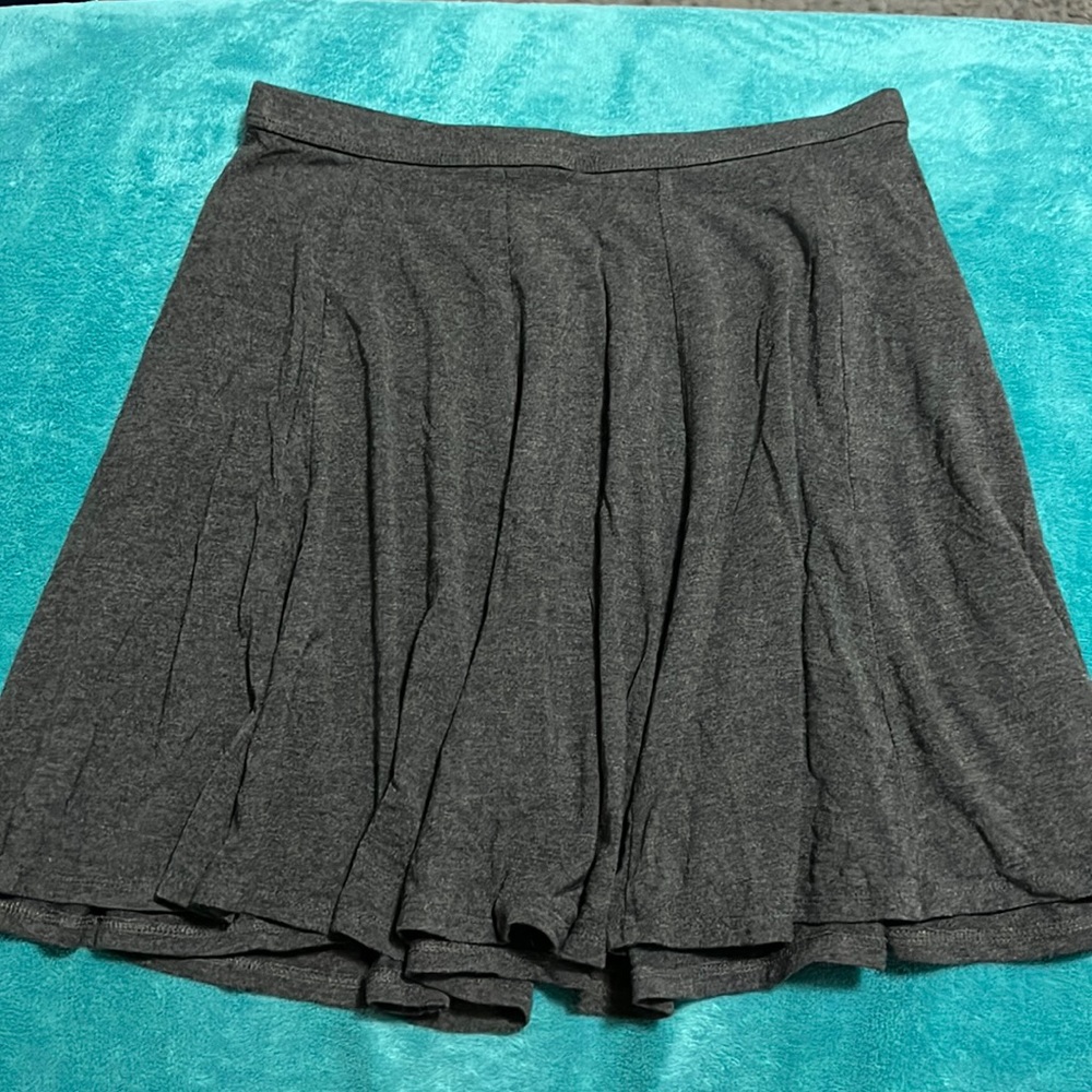 Gray Skater Skirt